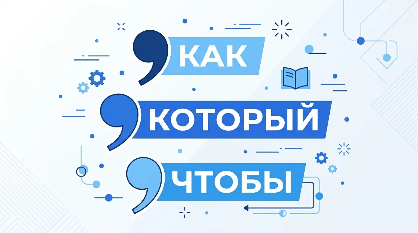Запятые перед «как», «который» и «чтобы»: разбираем на примерах